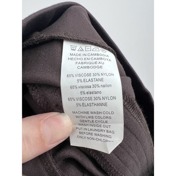 Michael kors Brown Knit Pull On Ponte Pants Medium - Picture 5 of 5